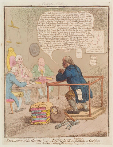 'Effusions of the heart; " - or - "Lying-Jack the blacksmith at confession' NPG D12632