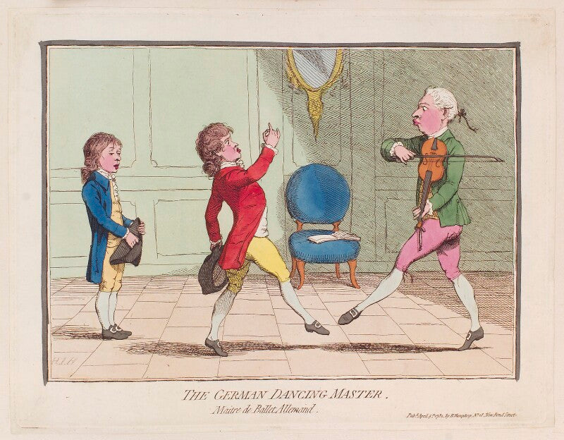 'the german dancing master' npg d12303