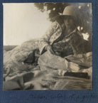 'Julian eating at a picnic' (Julian Vinogradoff (née Morrell)) NPG Ax141752