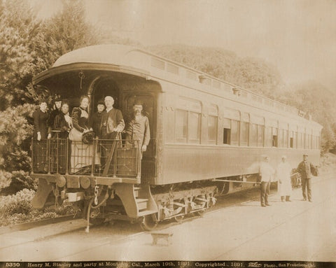 'Henry M. Stanley and party at Monterey' NPG Ax68648