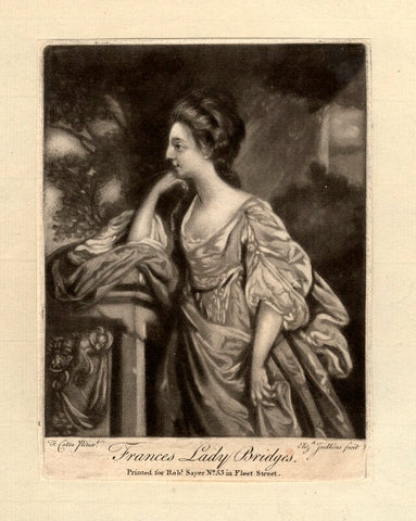 Frances (née Fowler), Lady Bridges NPG D857