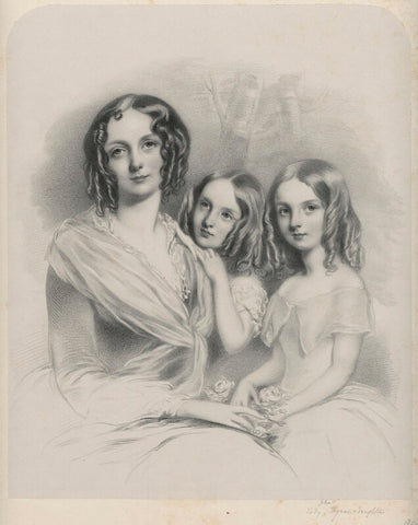 Anna Constantia (née Beresford), Lady Thynne; Selina Thynne; Emily Thynne NPG D22288