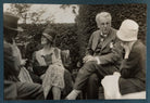 Walter de la Mare; Bertha Georgie Yeats (née Hyde-Lees); W.B. Yeats and an unknown woman NPG Ax143157