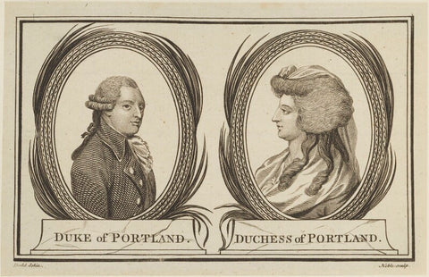 William Henry Cavendish Bentinck, 3rd Duke of Portland; Dorothy Bentinck (née Cavendish), Duchess of Portland NPG D15955