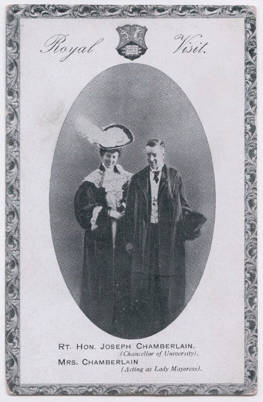 'royal visit' (mary endicott carnegie (née endicott) (formerly chamberlain); joe chamberlain) npg x197744