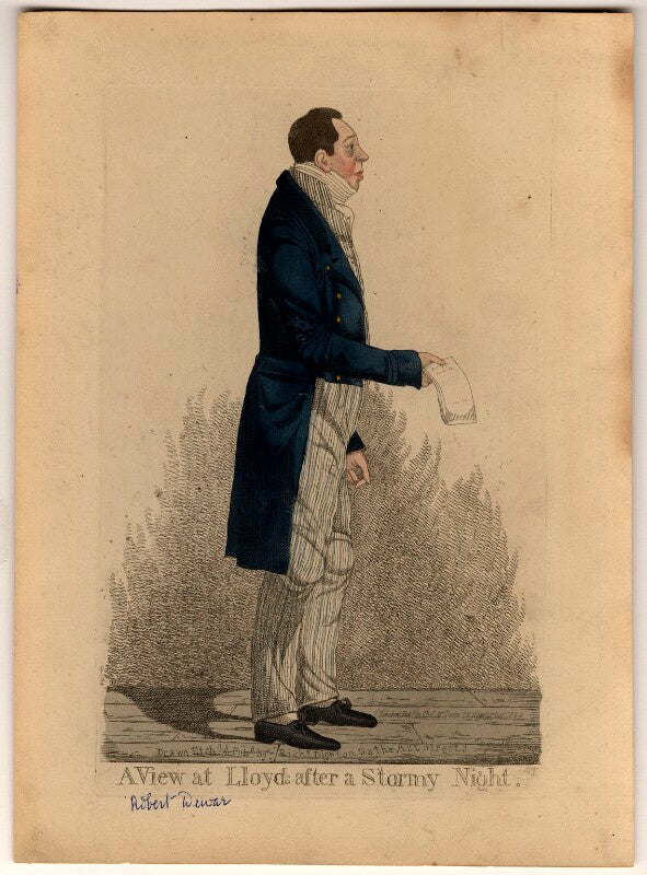 Robert dewar ('a view at lloyds after a stormy night') npg d10812