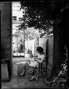 Rosalind Laura (née Norman), Lady Burke with Meriel Colleen Packman (née Burke) NPG x153057