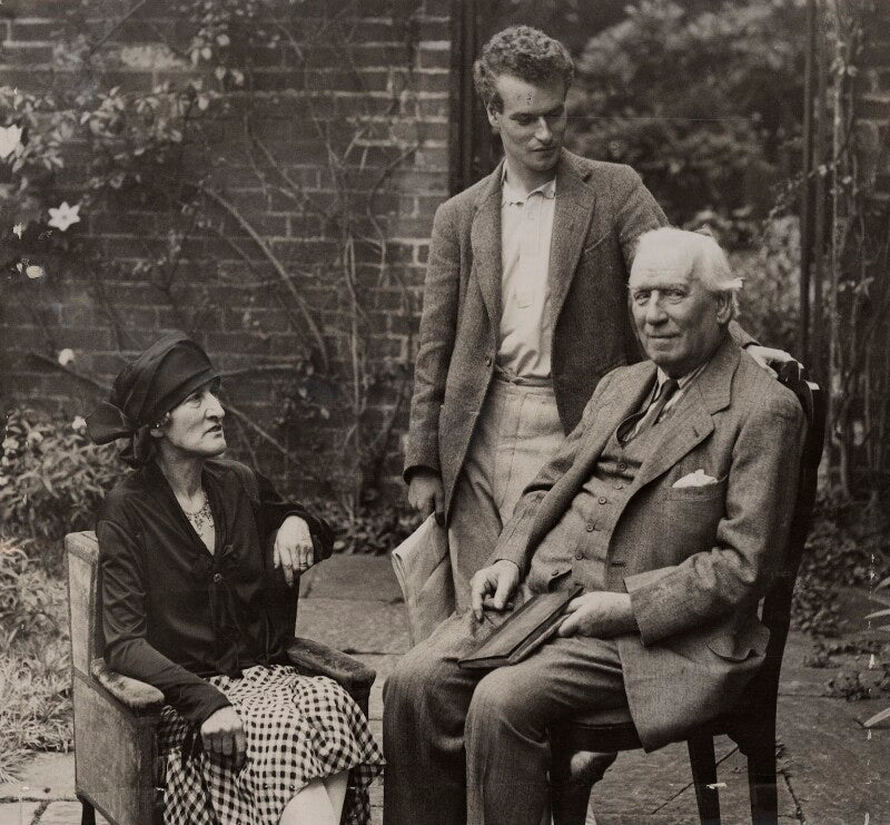 1st earl and countess of oxford and asquith with anthony asquith npg x30417