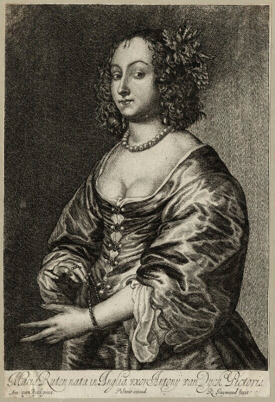 Mary (née ruthven), lady van dyck npg d28481