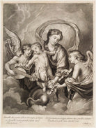 Virgin and Child with angels playing instruments NPG D11764