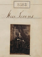 Miss Sevons? NPG Ax58406