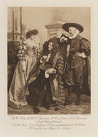 Ethel Anne Priscilla ('Ettie') Grenfell (née Fane), Lady Desborough as Marie de Medici; Sir William Vernon Harcourt as Simon, Lord Harcourt, Lord Chancellor 1710; Arthur James Balfour, 1st Earl of Balfour as a gentleman of Holland NPG Ax41284
