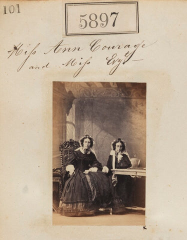Miss Anne Courage; Miss Evelyn Courage NPG Ax55852