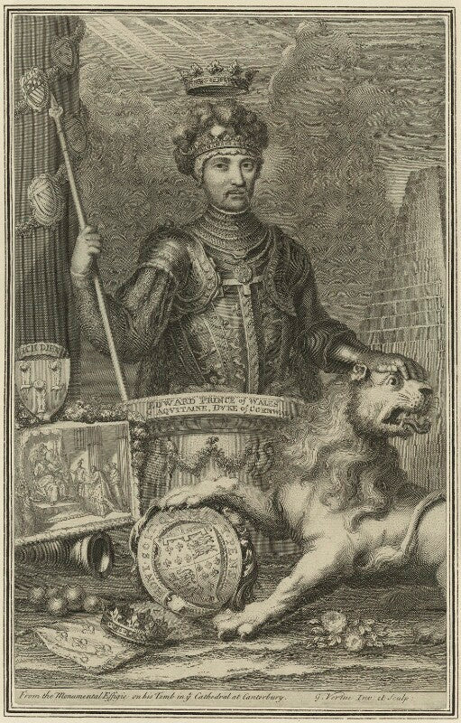 Edward, prince of wales ('the black prince') npg d23706