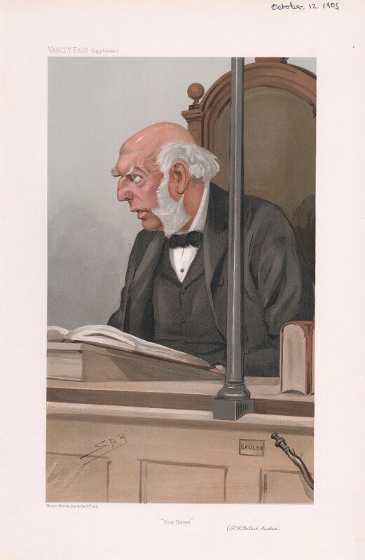 Robert henry bullock marsham ('men of the day. no.975. "bow street"') npg d45296