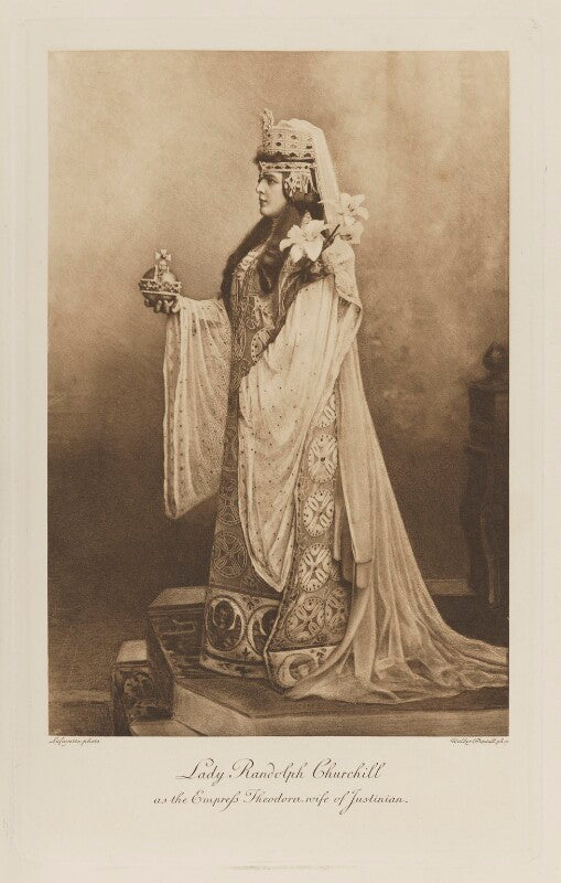 Jeanette ('jennie') churchill (née jerome), lady randolph churchill as the empress theodora, wife of justinian npg ax41203
