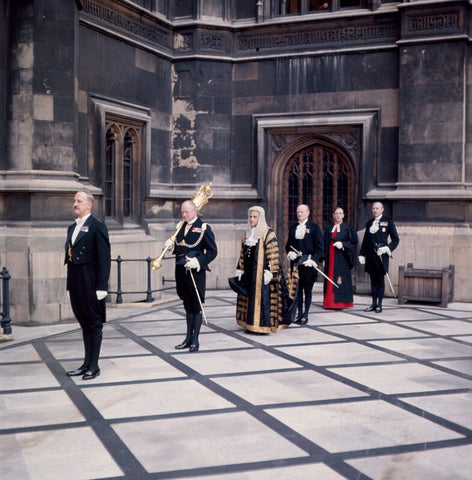 'The Speakers Procession' (Horace Maybray King, Baron Maybray-King and five others) NPG x172136