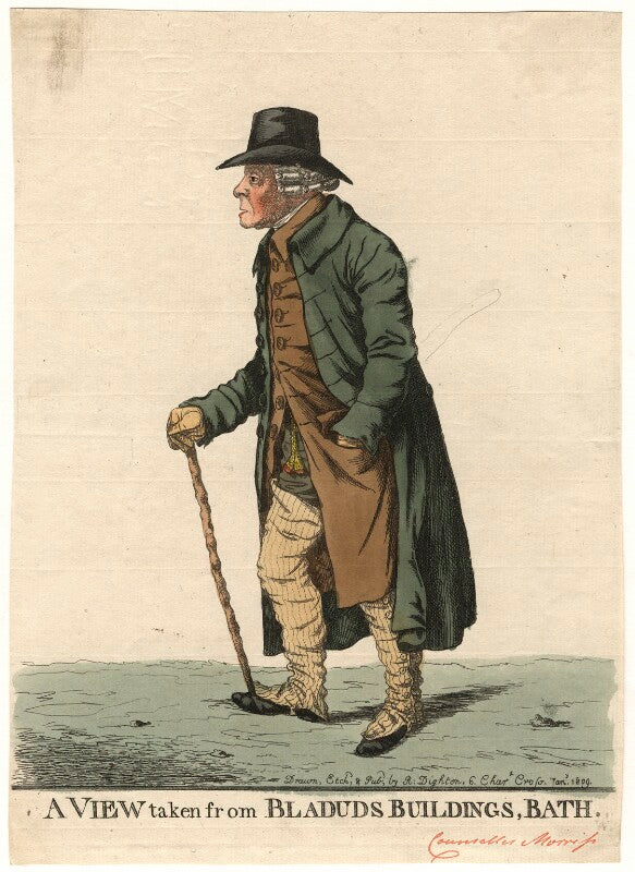 John morris (morriss) ('a view taken from bladuds buildings, bath') npg d13459