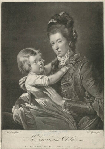 'Mrs Green and Child' (Rupert Green; Mary Green) NPG D34903