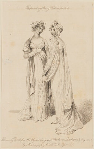 'The prevailing Spring Fashions for 1806...the Elegant designs of Madame Lanchester' NPG D47494