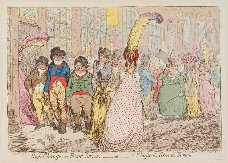 'high change in bond street,   ou   la politesse du grande monde' npg d12563