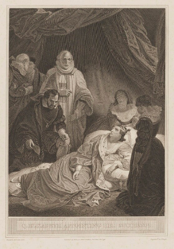 Queen elizabeth appointing her successor (queen elizabeth i) npg d31839