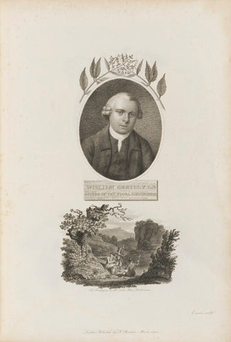 William Curtis with 'The Frontispiece to Mr Curtis' Flora Londinensis' NPG D34348