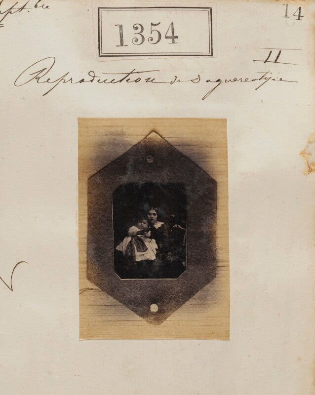 Reproduction of a daguerreotype of or for lindley (two unknown sitters) npg ax50755