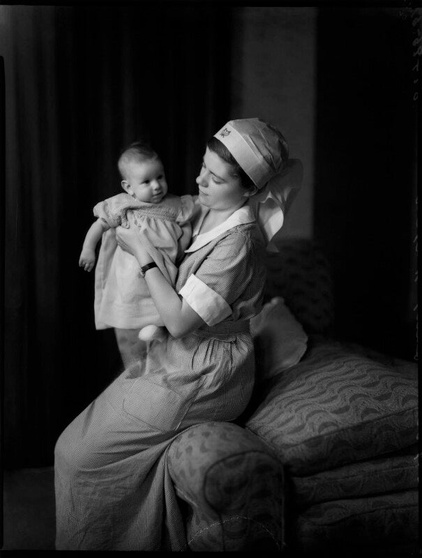 Jeremy charles clare nugent with his nurse npg x152252