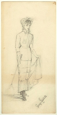 Figure study of an unknown woman NPG D23184