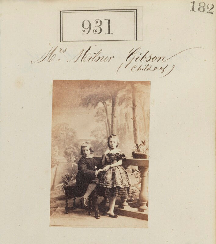 Children of mrs milner gibson (master milner gibson; miss milner gibson) npg ax50505