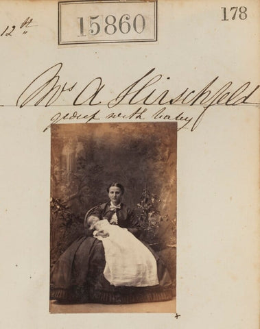 Mrs A. Hirschfeld with her baby NPG Ax63790