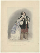 Giulia Grisi as Elvira; Luigi Lablache as Sir Georgio in Bellini's 'I Puritani' NPG D34977