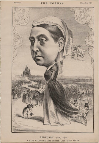 Queen Victoria ('February 27th 1872. A Late Valentine - and better late than never') NPG D48277