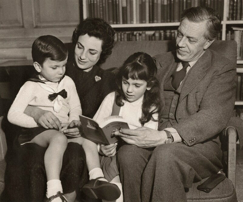 Daniel day lewis; jill balcon; tamasin day lewis; cecil day lewis npg x45354