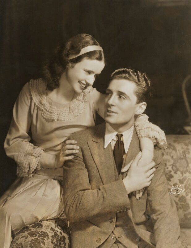 Jessica tandy as toni rakonitz and derrick de marney as danny maitland in 'the matriarch' npg x194327