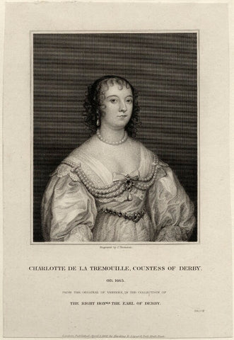 Charlotte Stanley (née de La Trémoille), Countess of Derby NPG D28419
