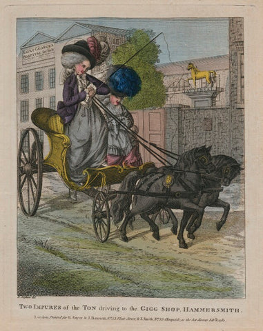 'Two Impures of the Ton driving to the Gigg Shop, Hammersmith.' NPG D47141