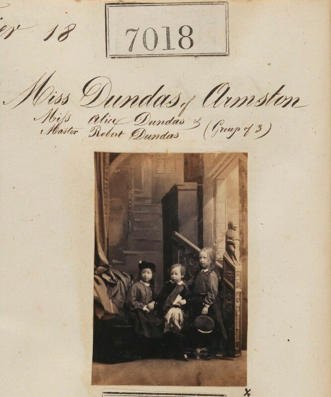 Marion hamilton cox (née dundas); miss alice knox (née dundas); sir robert dundas, 2nd bt npg ax56934