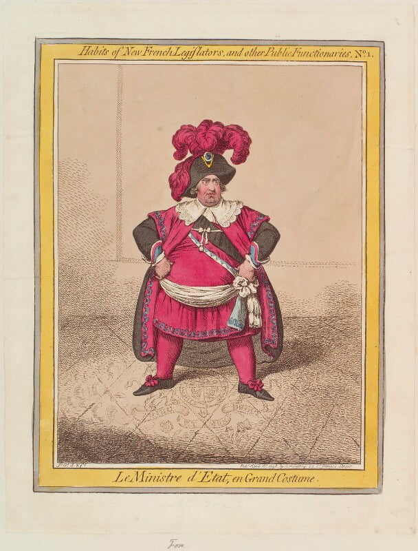 Charles james fox ('le ministre d'etat, en grand costume') npg d12635