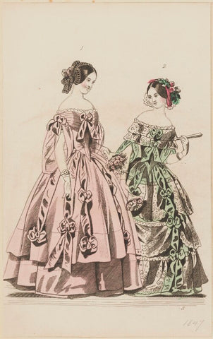 Ball dress and evening dress, February 1847 NPG D47970