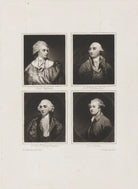 John Baker Holroyd, Earl of Sheffield; Sir William Forbes; Henry Dundas, Viscount Melville; Charles Bingham, Earl of Lucan NPG D15390