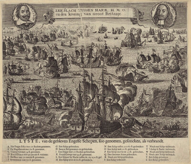 Sir george ayscue and michiel adriaenszoon de ruyter npg d29934