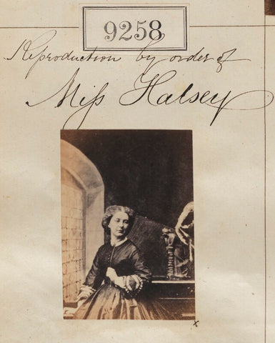 'Reproduction by order of Miss Halsey' NPG Ax59081