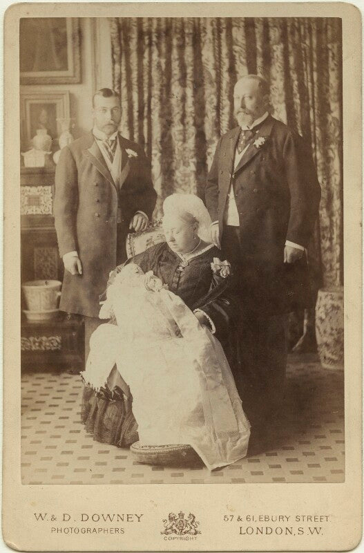 Four generations' (king george v; prince edward, duke of windsor (king edward viii); queen victoria; king edward vii) npg x1574