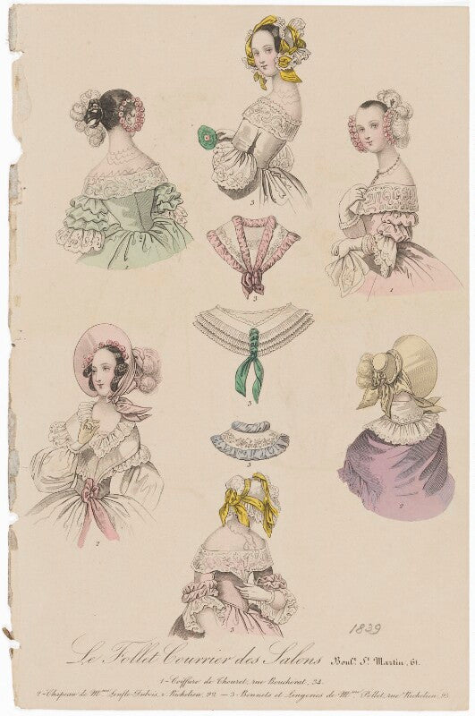 Details of dress, 1839 npg d47771