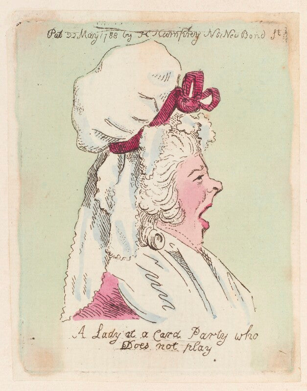 'a lady at a card party who does not play' npg d12958