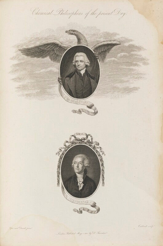 'chemical philosophers of the present day' (joseph priestley; antoine lavoisier) npg d34359