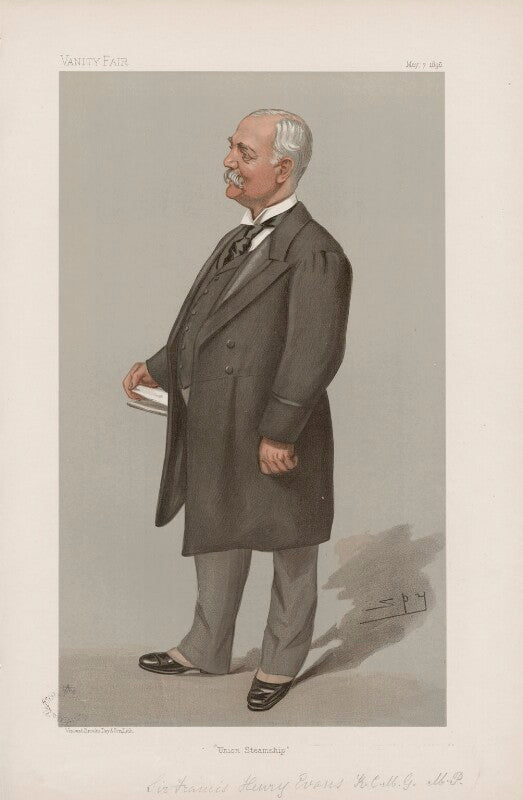 Sir francis henry evans, 1st bt ('statesmen. no. 670.') npg d44802
