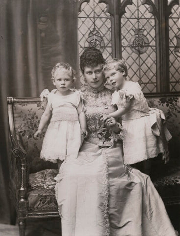 'The Duchess of York with Princes Albert and Edward' NPG x199340